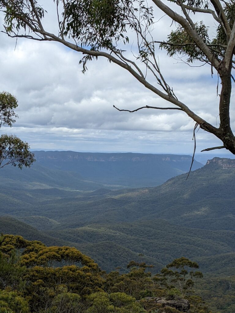 View across Jamison Valley Blue Mountains