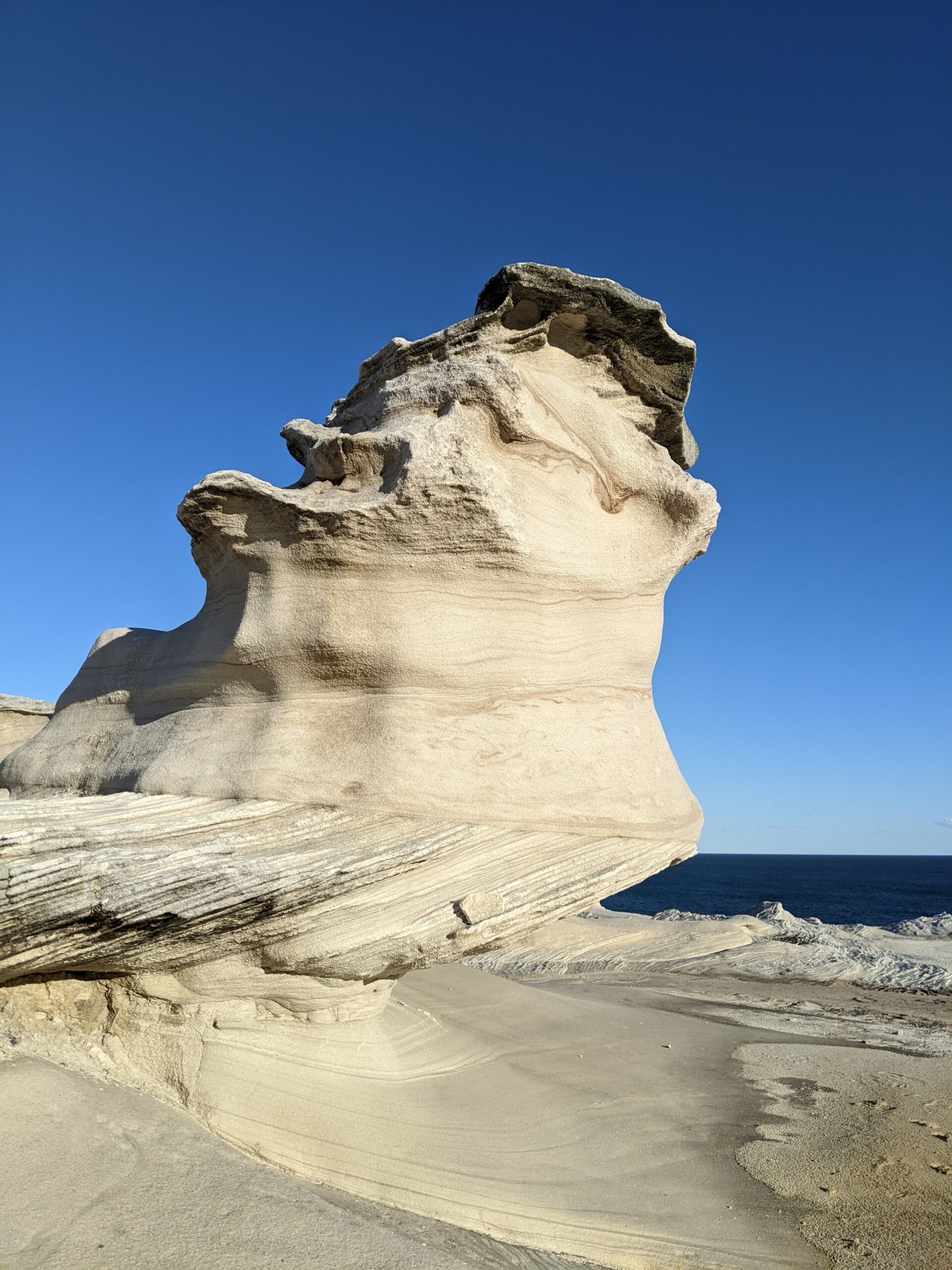 Sydney sandstone blocks on ocean headlands